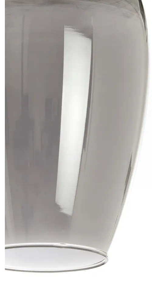 Závesné svietidlo so skleneným tienidlom v tmavosivo-bronzovej farbe ø 35 cm Lukaro – Light & Living