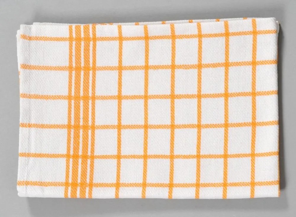 Dobrý Textil Bavlnená kuchynská utierka MONA - Oranžová