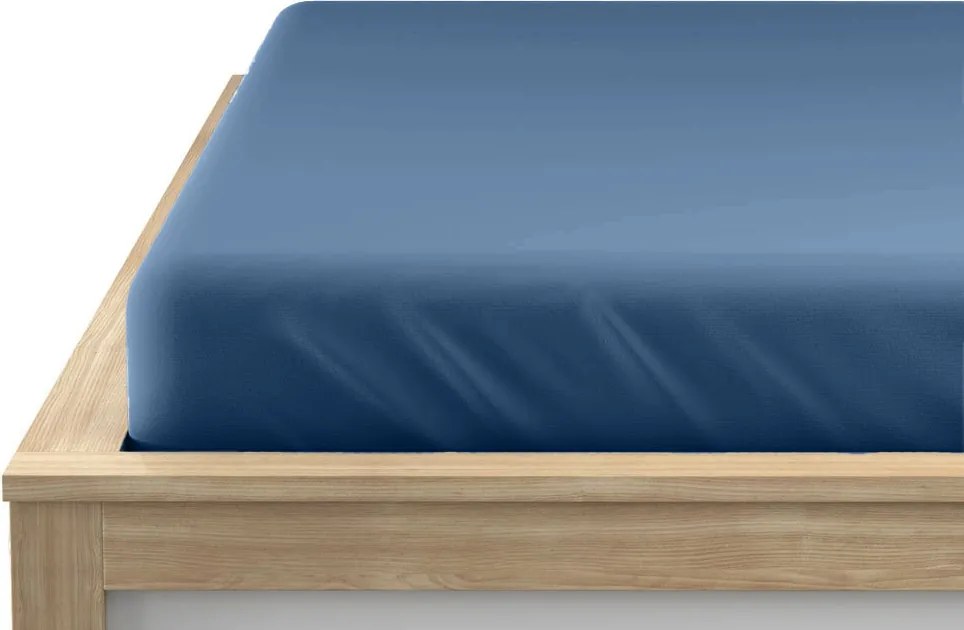 Jersey plachta s lycrou tmavomodrá 90 x 200 cm