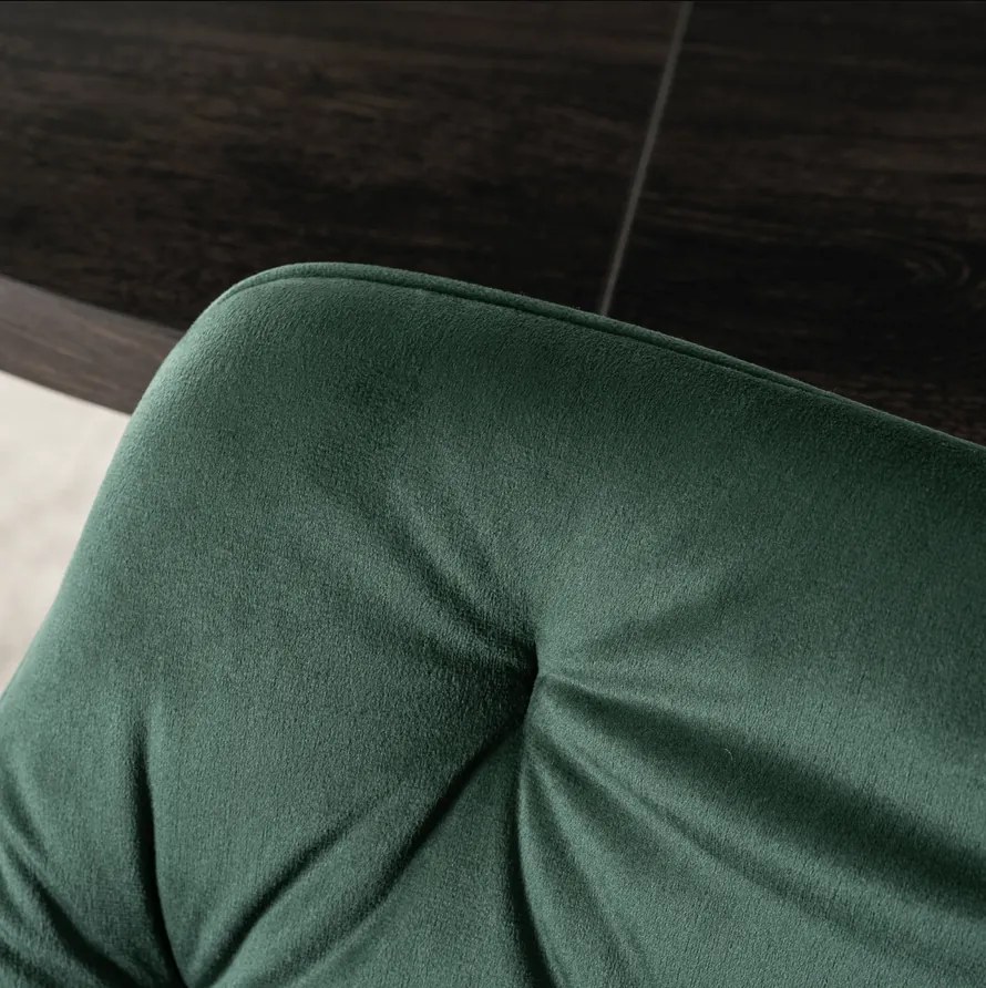 Stolička STAR zelená velúrová