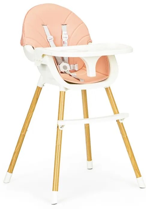 Jedálenská stolička pre deti 2v1 Ecotoys, 004 Pink