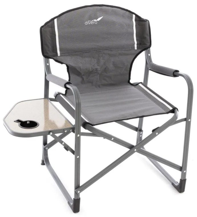Garthen 66335 Kempingová stolička so stolíkom a držiakom - 2 kusy
