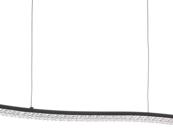 ONLI - LED Luster na lanku ONDA LED/30W/230V 4000K čierna