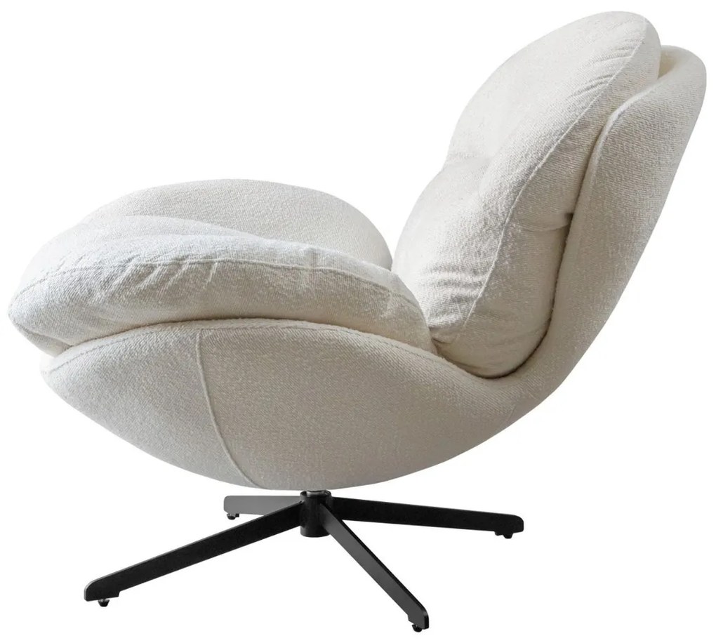 OTOČNÉ KRESLO CARLO BIELE 360°