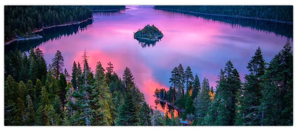 Obraz - Jazero Tahoe, Sierra Nevada, Kalifornia, USA (120x50 cm)