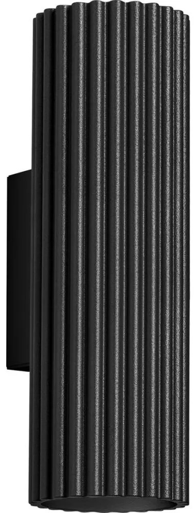 Sollux SL.1649 - Nástenné svietidlo KARBON 2xGU10/10W/230V čierna