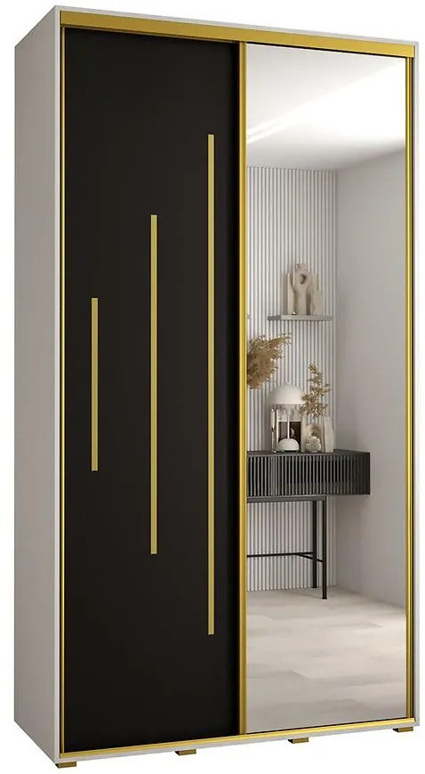 Skriňa 45 Canaris 13 140 biela/čierna/gold