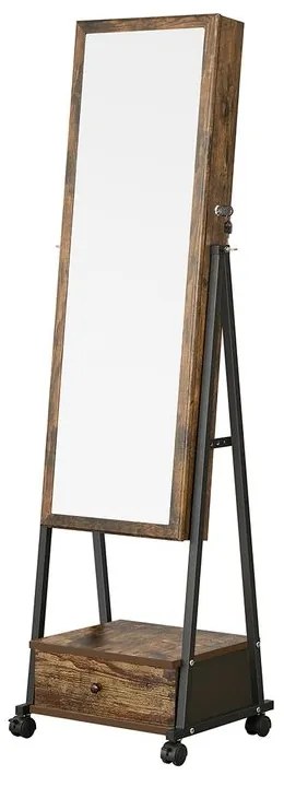 Skrinka na šperky so zrkadlom SONGMICS JJC004X01