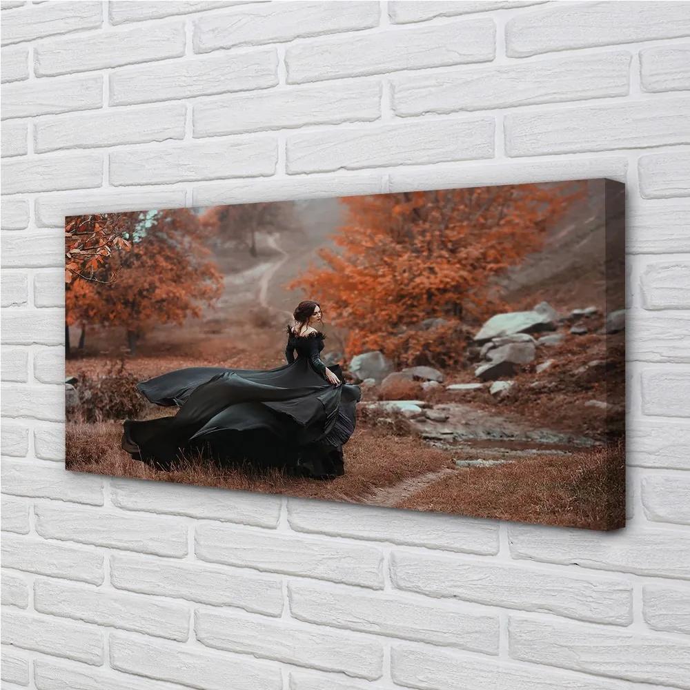 Obraz canvas Ženské jesenné hory 100x50 cm