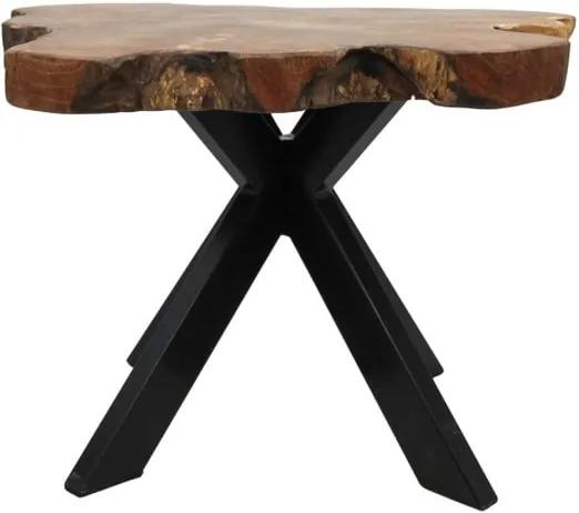 Príručný stolík z teakového dreva HSM collection Victoria, 70 × 53 cm