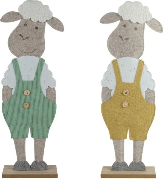 Veľkonočná dekorácia FELT LAMB 50 cm - viac farieb Farba: Žltá