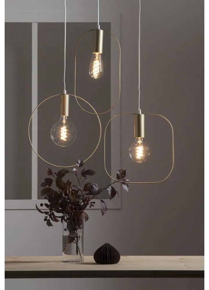 Závesné svietidlo v zlatej farbe Shape – Star Trading