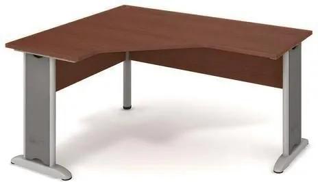 Rohový kancelársky stôl Cross, 160 x 120 x 75,5 cm, ľavé vyhotovenie, dezén orech