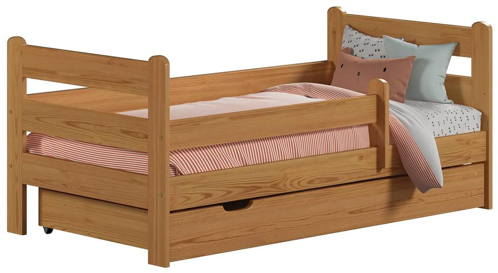 Detská posteľ KACPER 80x160cm masív jelša