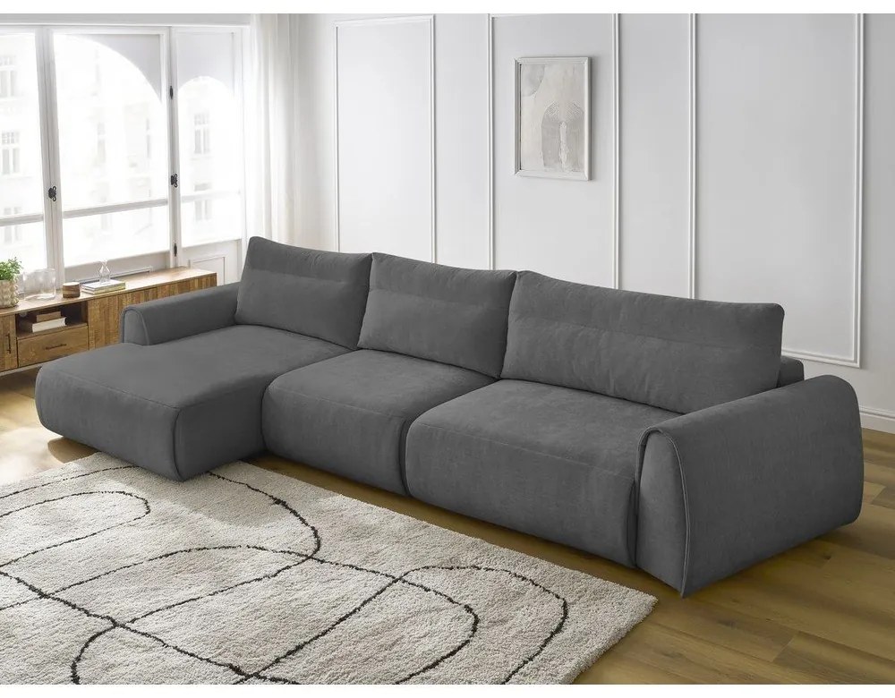 Sivá rohová pohovka Aden – Bobochic Paris