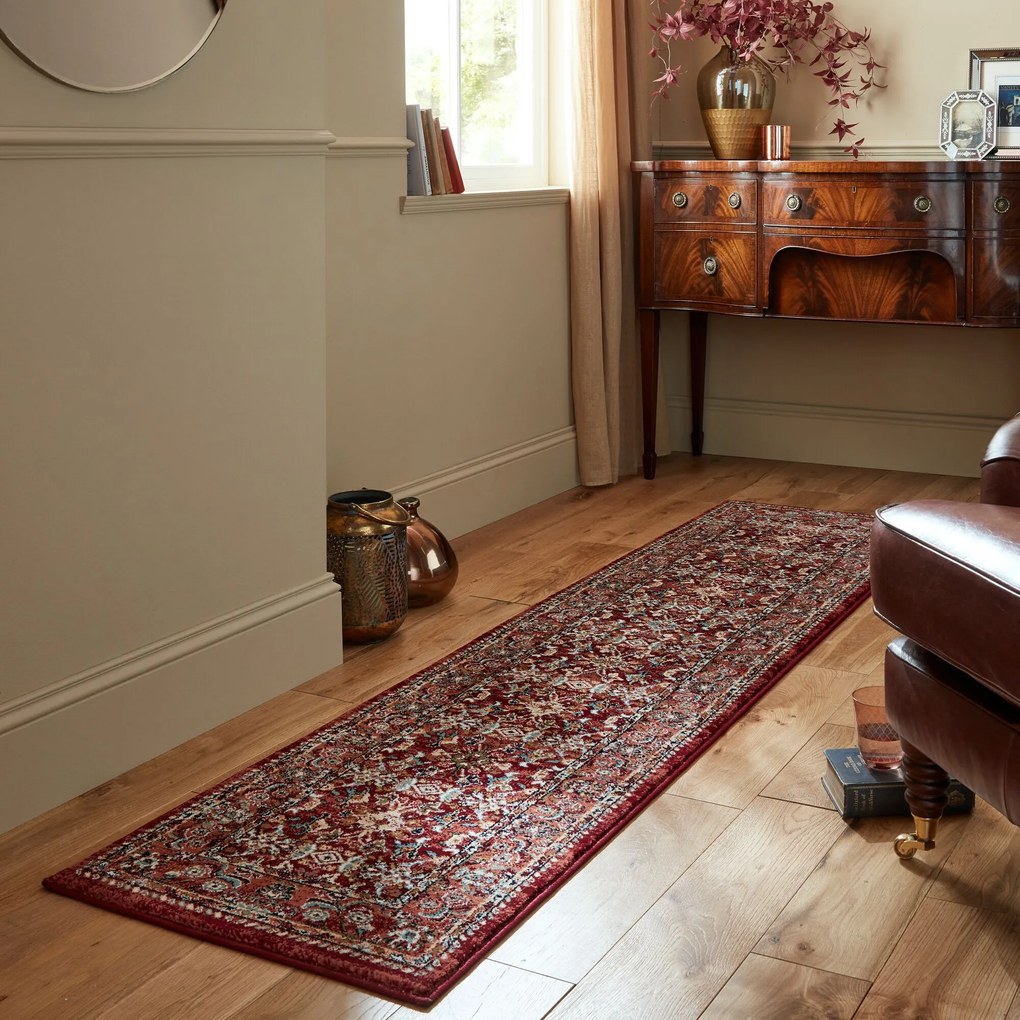 Behúň Sincerity Royale Sandford Red, 66x300, červená, chodba / predsieň, Flair Rugs