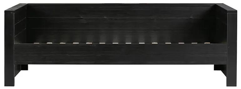 Posteľ dennis sofa čierna 90 x 200 cm MUZZA