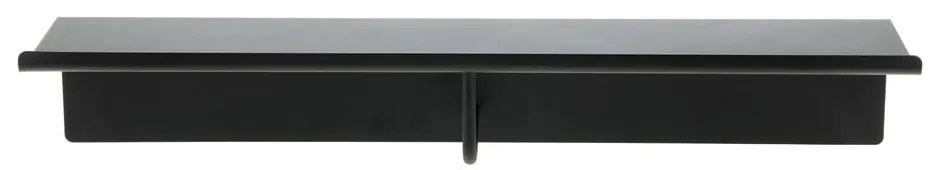 Čierny oceľový nástenný vešiak s poličkou 21,5 cm A-Coat – Zone