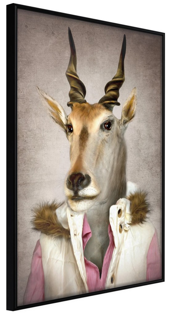 Artgeist Plagát - Antelope Jessica [Poster] Veľkosť: 40x60, Verzia: Zlatý rám s passe-partout