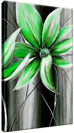 Obraz na plátne Krásne zelené kvety 20x30cm 2357A_1S