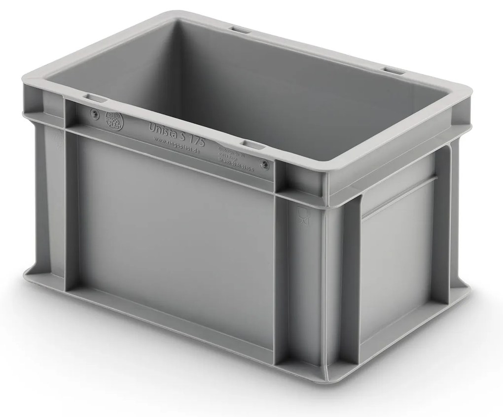 Sada 32 kusov - UNISTA Euro prepravka s uzavretými rukoväťami 32-175 - sivá