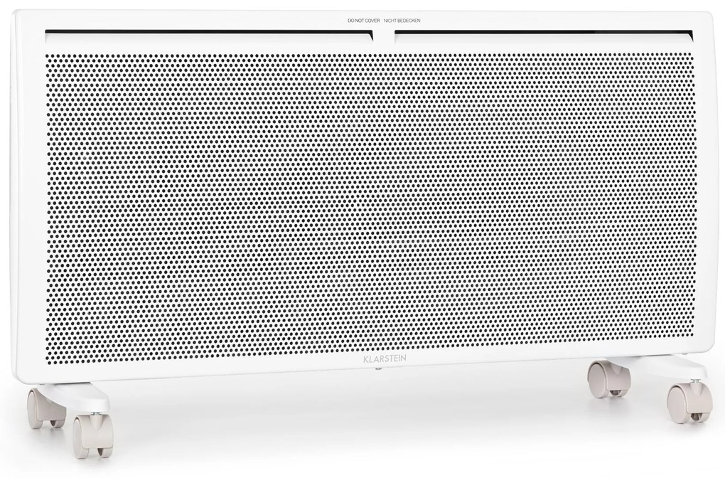 Klarstein Hot Spot Slimcurve Double Wave, konvektor, ohrievač 2 v 1, 2000 W, týždenný časovač, biely