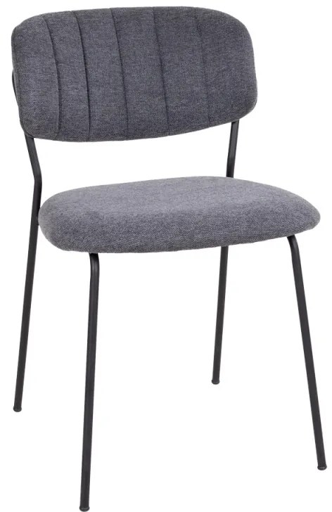 Dizajnová jedálenská stolička Rosalie tmavosivá