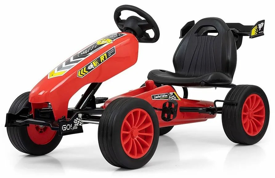 Milly Mally Štvorkolka Go-kart Rocket, červená