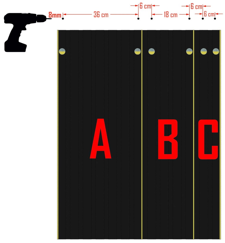 Dekorstudio Drevený vešiak na stenu Lamele 98cm Modul C 12cm