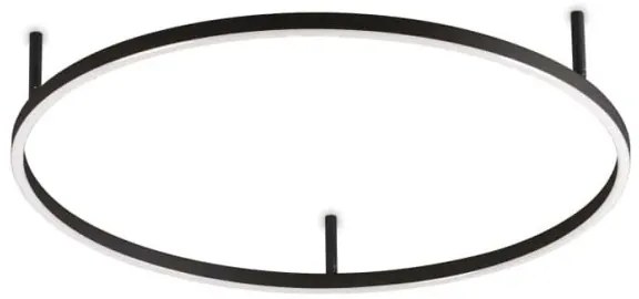 Ideal Lux - LED stropné svietidlo ORACLE SLIM LED/37W/230V 3000K priemer 70 cm čierne
