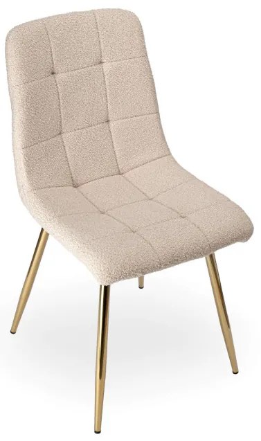 Jedálenská stolička DENVER Teddy zlatá / béžová