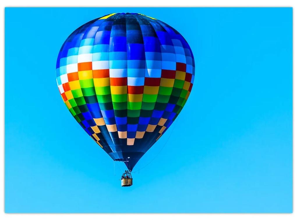 Sklenený obraz - Teplovzdušný balón (70x50 cm)
