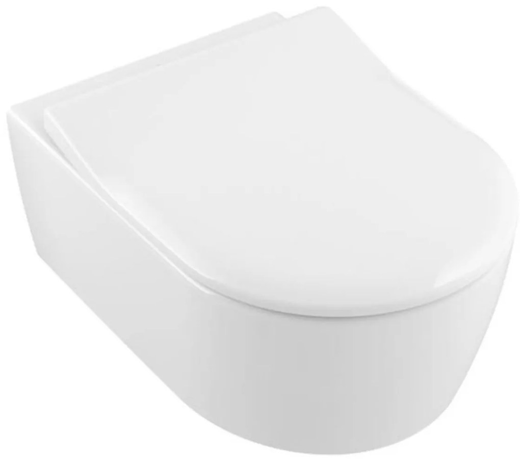 Wc so sedátkom softclose Villeroy & Boch Avento zadný odpad GLACERAAVWC006