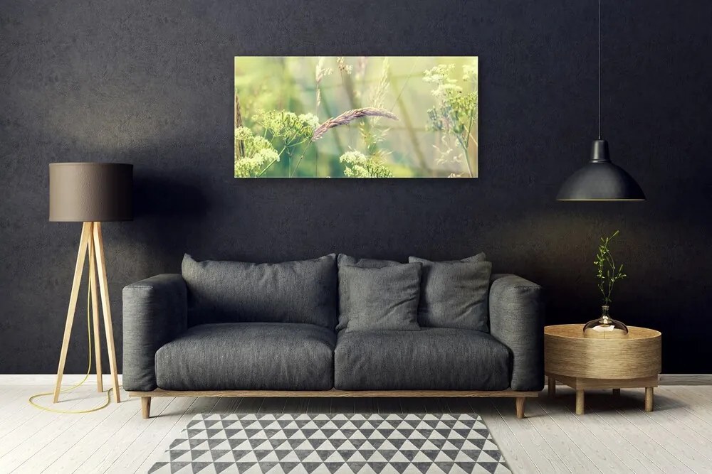 Skleneny obraz Divoké rastliny príroda 140x70 cm