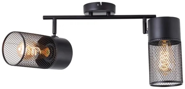 Brilliant - Bodové svietidlo KAMOLO 2xE27/40W/230V čierna