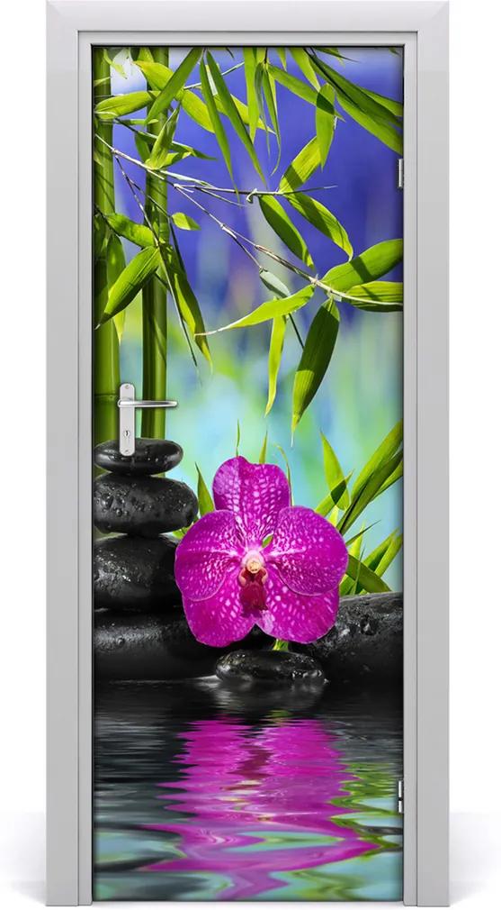 Fototapeta samolepící Orchidej a bambus