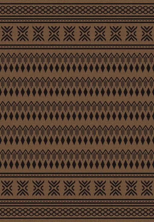 Koberec Eqos 0002 BROWN – hnedý vzorovaný obdĺžnik Rozmer: 60x100 cm