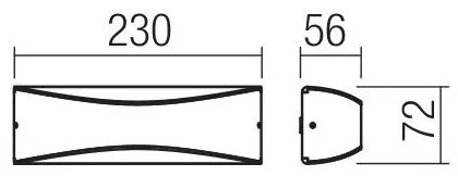 Redo 90126 - LED vonkajšie nástenné svietidlo AXEL LED/7W/230V 3000 IP65 antracit