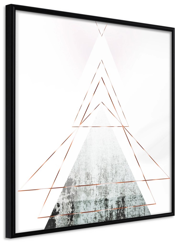 Artgeist Plagát - Geometric Abstraction (Square) [Poster] Veľkosť: 20x20, Verzia: Zlatý rám s passe-partout