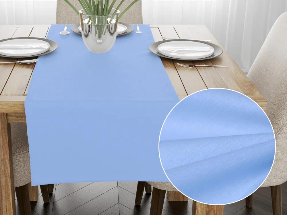 Biante Bavlnený behúň na stôl Moni MOD-509 Nebeská modrá 35x140 cm