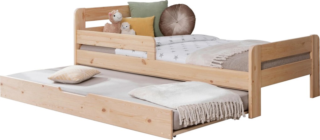 XXXLutz POSTEĽ S VÝSUVNÝM LÔŽKOM, 90/200 cm prírodná farba MID.YOU - Detské izby - 000406008626