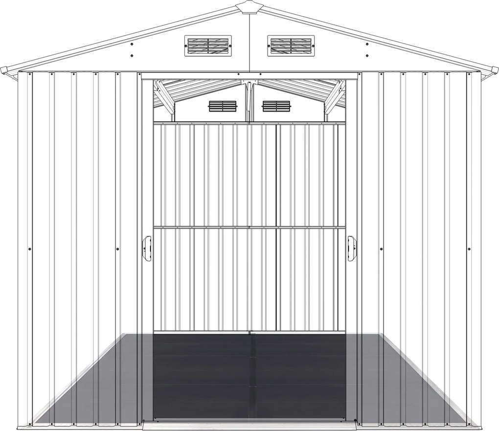 Podlaha BBFL-ZDB9 pre záhradný domček BestBerg ZDB-9 / 296 x 261 cm / čierna