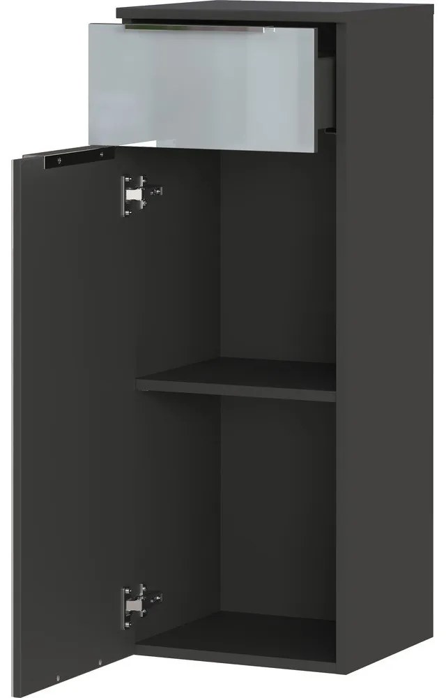 Sivá vysoká závesná kúpeľňová skrinka 36x93 cm Vasio – Germania