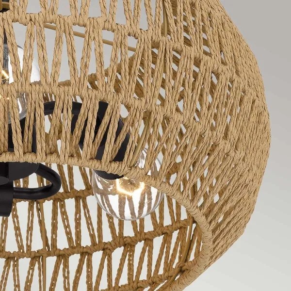 Quoizel QZ-CASABLANCA-3SF-PBZ - Stropné svietidlo CASABLANCA 3xE27/60W/230V