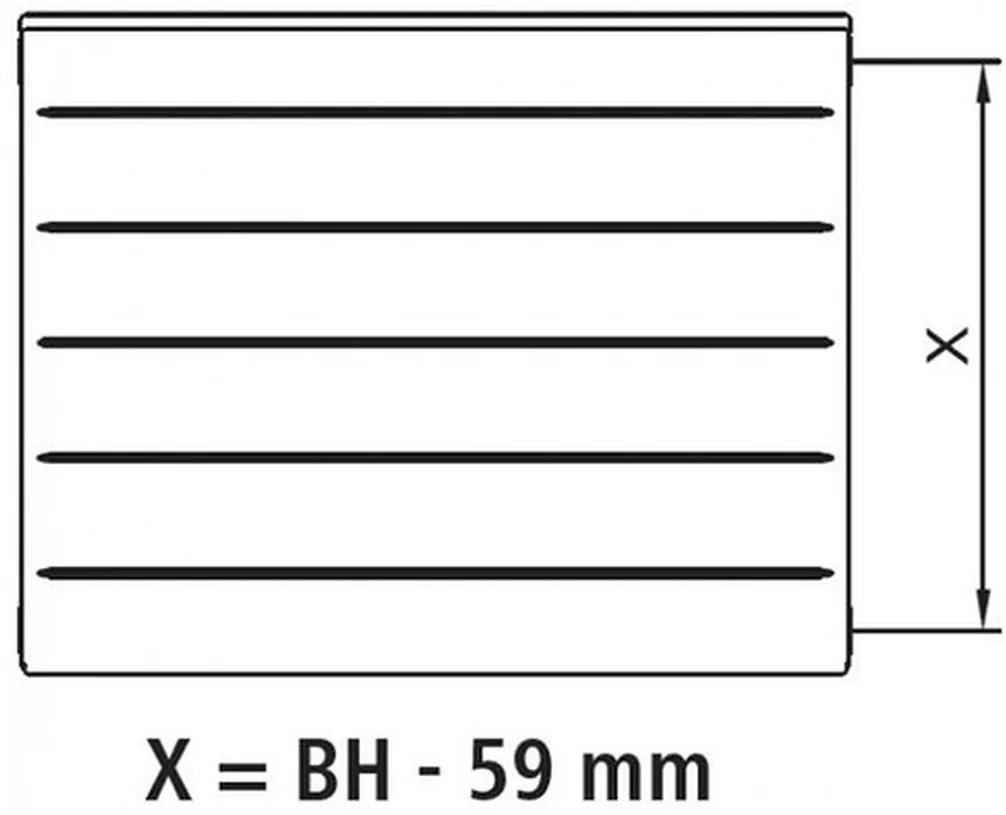 Kermi Therm X2 LINE-K kompaktný doskový radiátor 11 905 x 1105 PLK110901101N1K