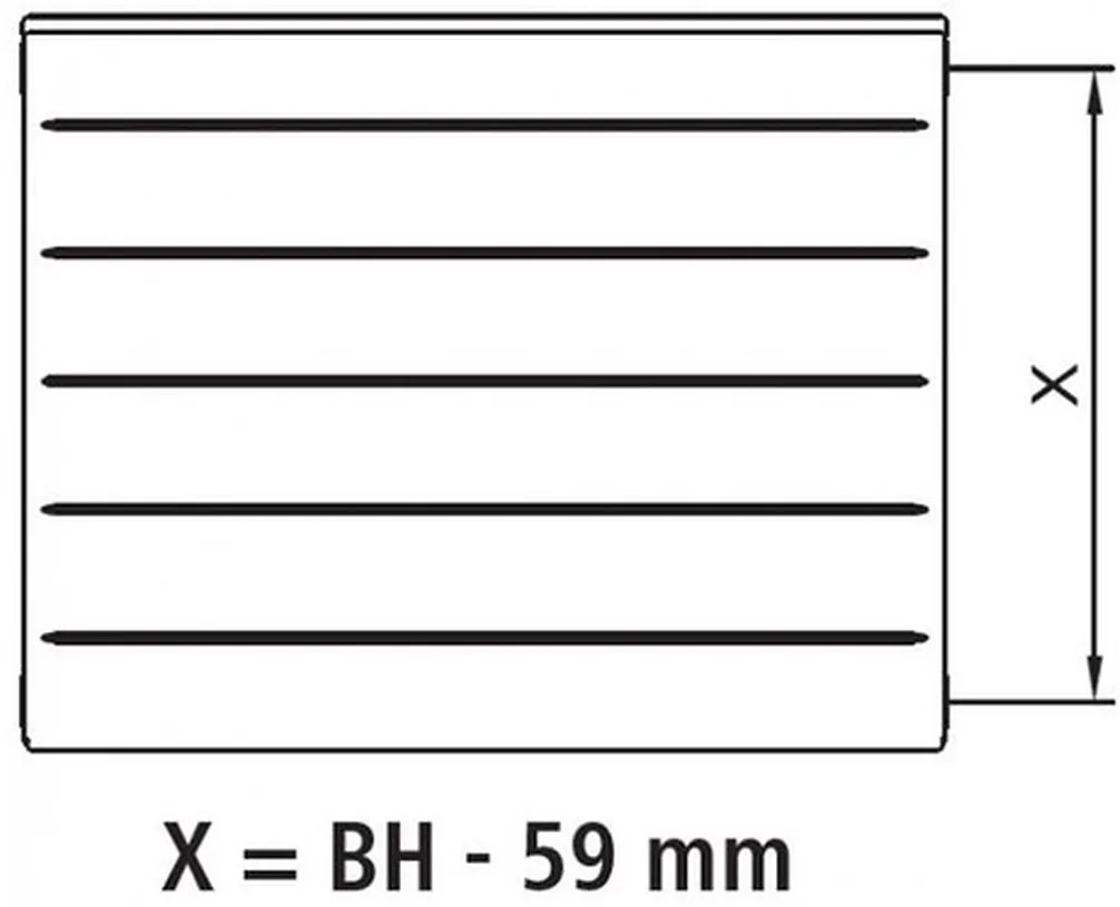 Kermi Therm X2 LINE-K kompaktný doskový radiátor 11 905 x 905 PLK110900901N1K