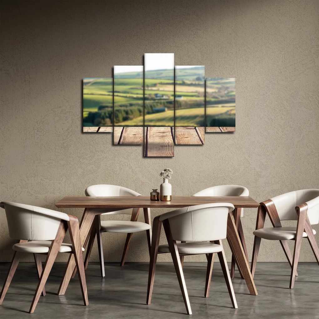 Obraz - Výhľad na krajinu (150x105 cm)