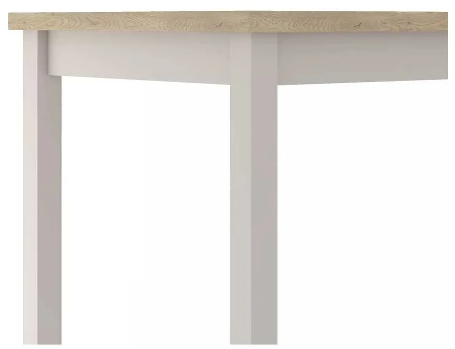 Jedálenský stôl Adam 90 x 65 cm, dub cremona / krémová