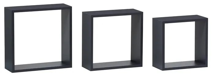 BONTEC Polička, mdf, čierna, P-008 BK Farba: Hnedá