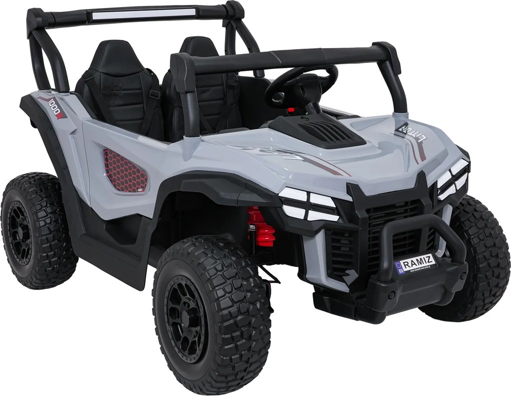 Ramiz Elektrická bugina Gravity pre deti šedá + pohon 4x4 + diaľkové ovládanie